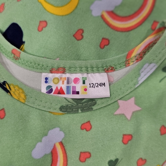 Dot Dot Smile Cap Sleeve St Patrick's Day Dress 12/24 - Picture 2 of 3